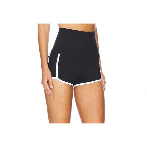 Free People FP Movement Small Shorts Island Time High Rise Black Stretch NEW - Picture 2 of 13